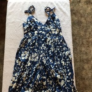 Junior size 6 navy and white dress